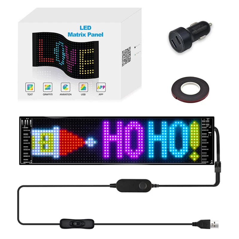 Ultra-thin flexible Bluetooth LED screen