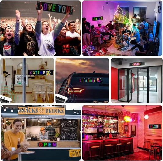 Ultra-thin flexible Bluetooth LED screen