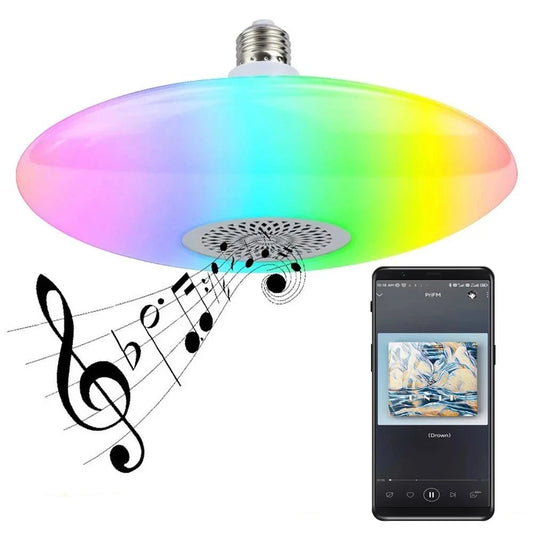 LED RGB Color-Changing Bluetooth Audio Lamp Bulb