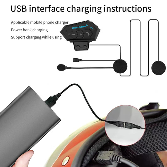 Motorcycle Helmet Bluetooth Headset