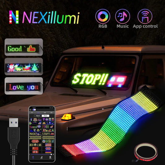 Ultra-thin flexible Bluetooth LED screen
